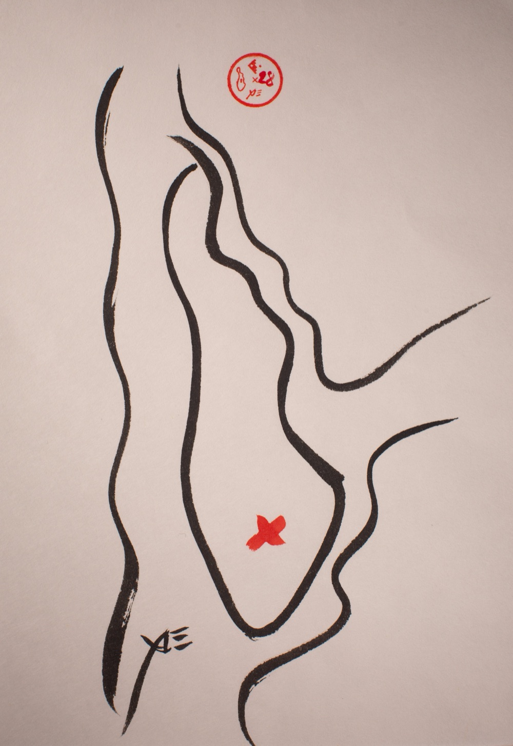 Enxo edition 28 — an ensō in the shape of Manhattan