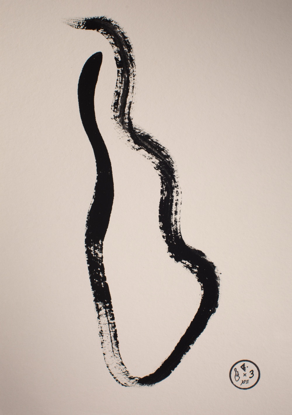 Enxo edition 3 — an ensō in the shape of Manhattan